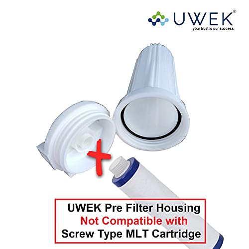 Image of UWEK Pre Filter Housing Kit for Removal of Rust /Sand /Dust, Heavy Duty PP Spun Filter Compatible with Dr. Aquaguard, Aquaguard and AquaSure Brands of Eureka Forbes RO /UV Water Purifier