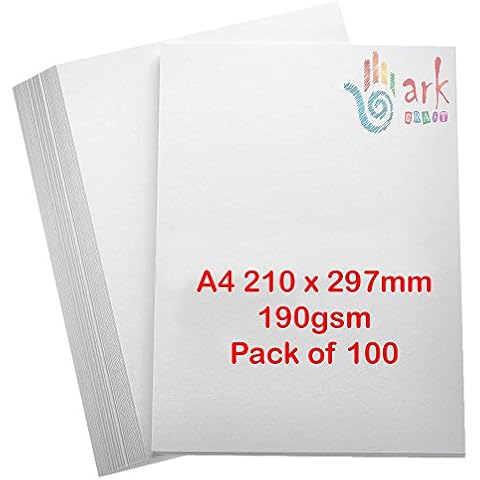 A4 190gsm Acid-Free White Card Sheets Cover