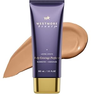 Westmore Beauty Body Coverage Perfector – Natural Radiance – Body Makeup 3.5 Oz – Tattoo Cover Up Makeup Waterproof, Body Makeup & Leg Makeup Waterproof No Transfer
