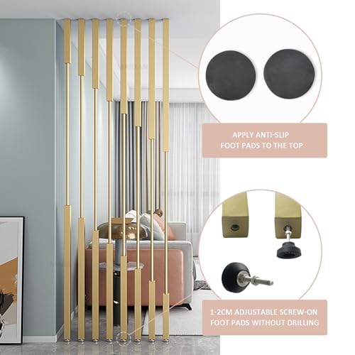 Cloison de séparation en métal sans perçage pour diviser une pièce facilement - 6