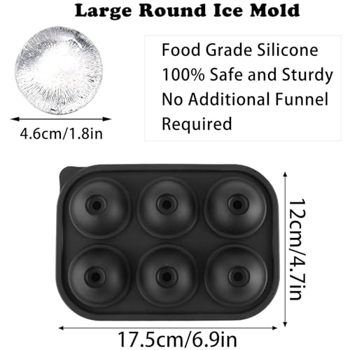 Molde para bolas de hielo redondas de silicona con tapa miniatura 2