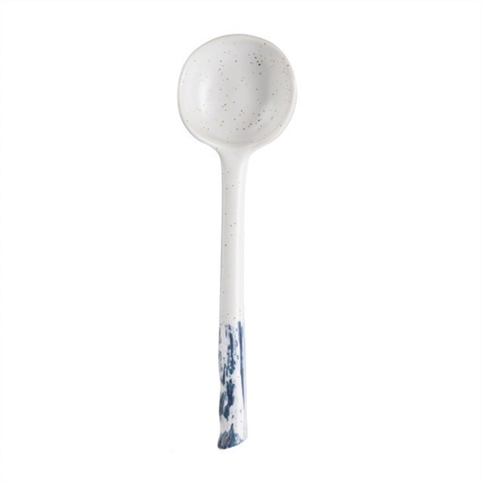 Cuchara de sopa Cucharas de sopa de cerámica 1 pieza Cucharas japonesas Cucharas redondas, cucharas de sopa de porcelana Cuchara con mango largo Cuchara de sopa de cerámica asiática Cuchara de fideos
