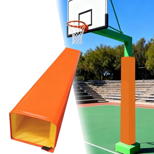 Protector impermeable para postes de baloncesto, funda acolchada cuadrada de 79 pulgadas de alto para aros de exterior, se adapta a postes de 5 x 5 pulgadas, cubierta resistente a la intemperie para