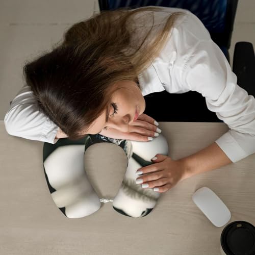 Almohada Cervical U de Espuma Viscoelástica Negra miniatura 7