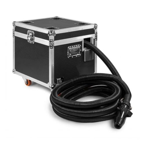 Máquina de nieve ultra silenciosa, 1500 W, profesional, con ruedas, pantalla LCD, control remoto y DMX512 miniatura 2