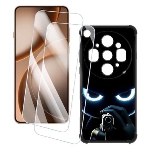 OAGELIM 2�Z�b�g �X�N���[���v���e�N�^�[ + �P�[�X OPPO Find X9 Ultra 5G (6.82 �C���`) �Ƃ̌݊������� �A�[�e�B�X�e�B�b�N�J�X�^���v�����g�J�o�[�Ƌ����K���X�t�B���� �X�N���b�`�h�~ (�Ə�)