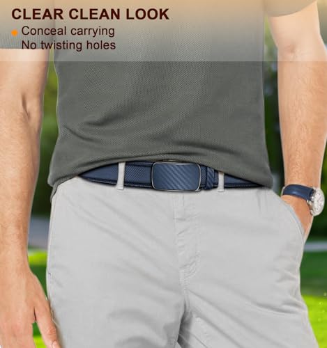 Image of BULLIANT Men's Ratchet Belt Nontrimmable-Click Belt Adjustable for Men Gift Lightweight 1 3 /8 inch