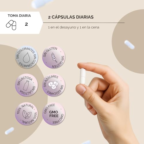 Biotina para el Cabello | Anticaida | Fortalece el Pelo y su Crecimiento | Biotina Cabello Piel y Uñas | 120 Cápsulas de Vitaminas para el Cabello | Biotina, Zinc y Selenio | Para Hombre y Mujer - imagen 3