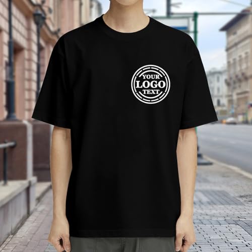 Custom T Shirts for Men Women Personalized Tshirts Design with Your Text Logo Photo Cotton T-Shirts Front/Back3