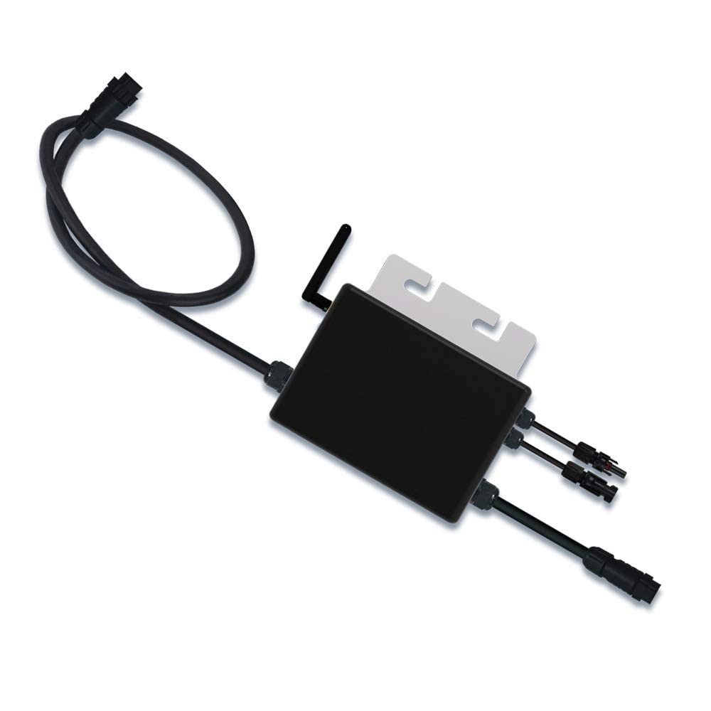 Microinversor de 300 W/600 W/700 W/1200 W con comunicación WiFi Resistente al Agua, MPPT apilable, DC 30 – 60 V, Entrada Solar AC 220 V, Salida para 30 V 36 V 1200W