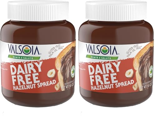 Hazelnut Spread with cocoa – 14OZ Vegan, Low Sugar, Palm Oil Free, Creamy Chocolate Spread, High Protein, Gluten Free, (Pack of 2)