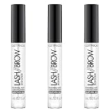 Catrice Lash Brow Designer Shaping And Conditioning Mascara Gel, Augenbrauen, formgebend und pflegend, Nr. 010, transparent, pflegend, definierend, langanhaltend, matt, vegan, 3er Pack (3 x 6ml)