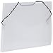 JAM PAPER Plastic Portfolio with Elastic Closure - Index Size - 5 1/2 x 7 1/2 x 3/8 - Clear - Sold Individually