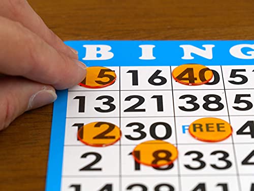 Regal Games - 500 Mixed Transparent Bingo Chips - 3/4 Inch - For Large Group Games, Game Night, Bingo Hall, & Educational Activities - Ages 5+ - 500 Count - Perfect For Bulk Purchasing #TOP3
