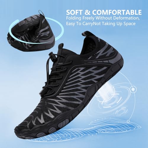 Image of SIOSNETA Hike Barefoot Shoes for Women Men, Breathable Non-Slip Athletic Footwear, Wide Toe Water Shoes for Hiking, Non-Slip Neuropathy Shoes for Women Men, Grounded Comfort wear