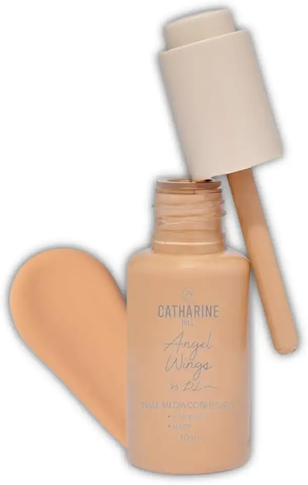 Base Média Cobertura Matte Cor MC3.5 Livre de Óleo e Silicone Angel Wings Pri Lessa Catharine Hill 30ml