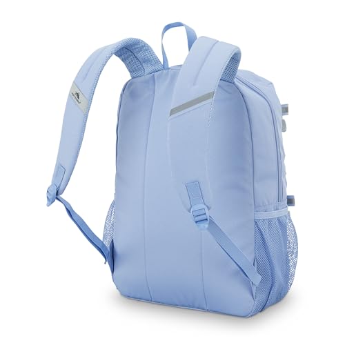 Image of High Sierra Everclass Backpack - Travel or Work Laptop Bookbag with 360 Reflectivity, Dual Water Bottle Pockets & Fits Laptops Up To 15.6 inch, One Size, Cornflower Blue