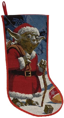 Kurt Adler Star Wars Classic Yoda Tapestry Stocking, 19-Inch