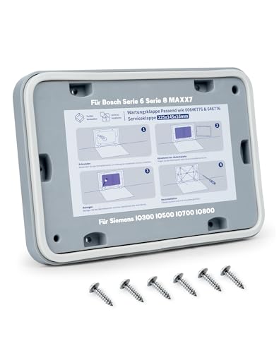 Wartungsklappe für Siemens Trockner Serviceklappe für Bosch - Ersatz für Siemens IQ300 IQ500 IQ700 IQ800 & für Bosch Serie6 Serie8 MAXX7 Wäschetrockner Klappe 646776 00646776 für Wärmepumpentrockner