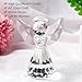 LONGWIN Crystal Angel Figurine Christmas Decorative Clear Glass Home Decor Ornaments Collecible Gift Idea