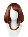 Cfalaicos Women's Red Brown Cosplay Wig