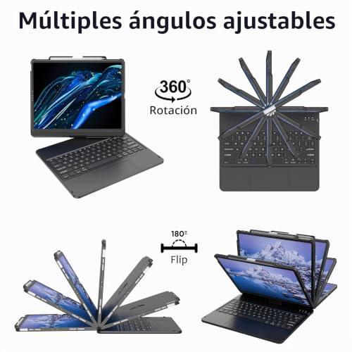 Funda giratoria premium para iPad Pro 12.9 pulgadas con trackpad fluido 3