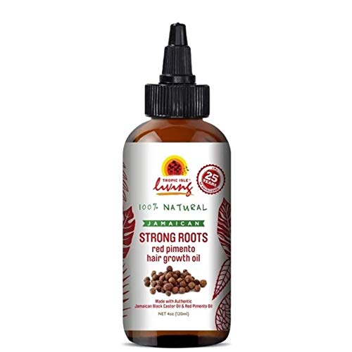 Strong Roots Red Pimento Hair Growth Oil 4 Oz by Tropic Isle Living