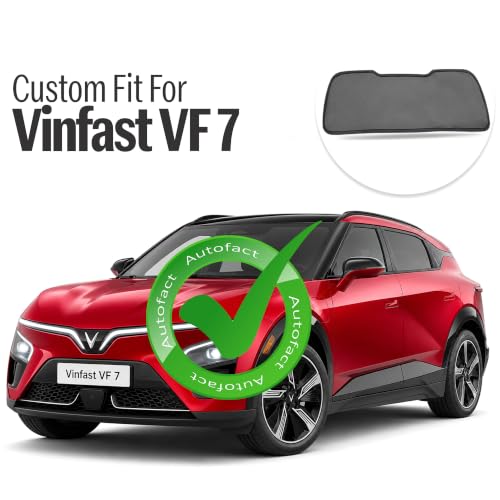 Image of Autofact Dicky Curtain for Vinfast VF 7 | Custom Fit Rear Windshield Sunshade | UV & Heat Protection | Foldable Mesh | Privacy & Cooling Car Accessory