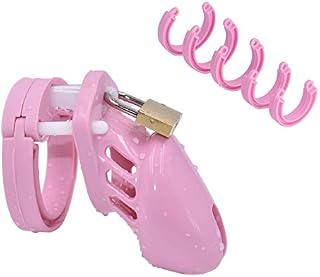 Male Thongs Men's Comfort Underwear Chástí-ty Device 4 Rings G-String for Men (Pink)