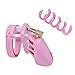Male Thongs Men's Comfort Underwear Chástí-ty Device 4 Rings G-String for Men (Pink)