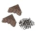 Produktbild Baoblaze 10 Stücke Metall Vintage Antike Füße Bein Eckenschutz für Schatulle Schatztruhe Schatzkiste Schmuck Brust Holz Box Dekor