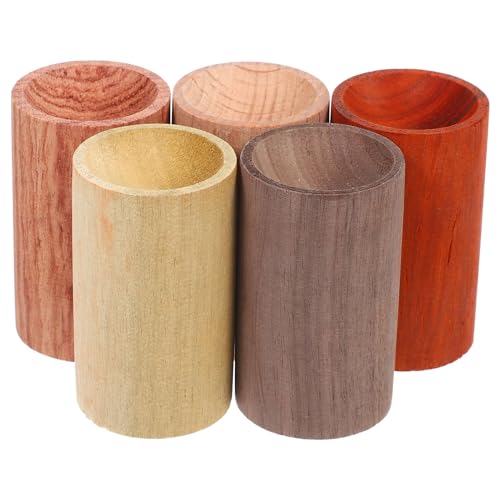 Difusor aromático eléctrico madera mini redondo 5 unidades