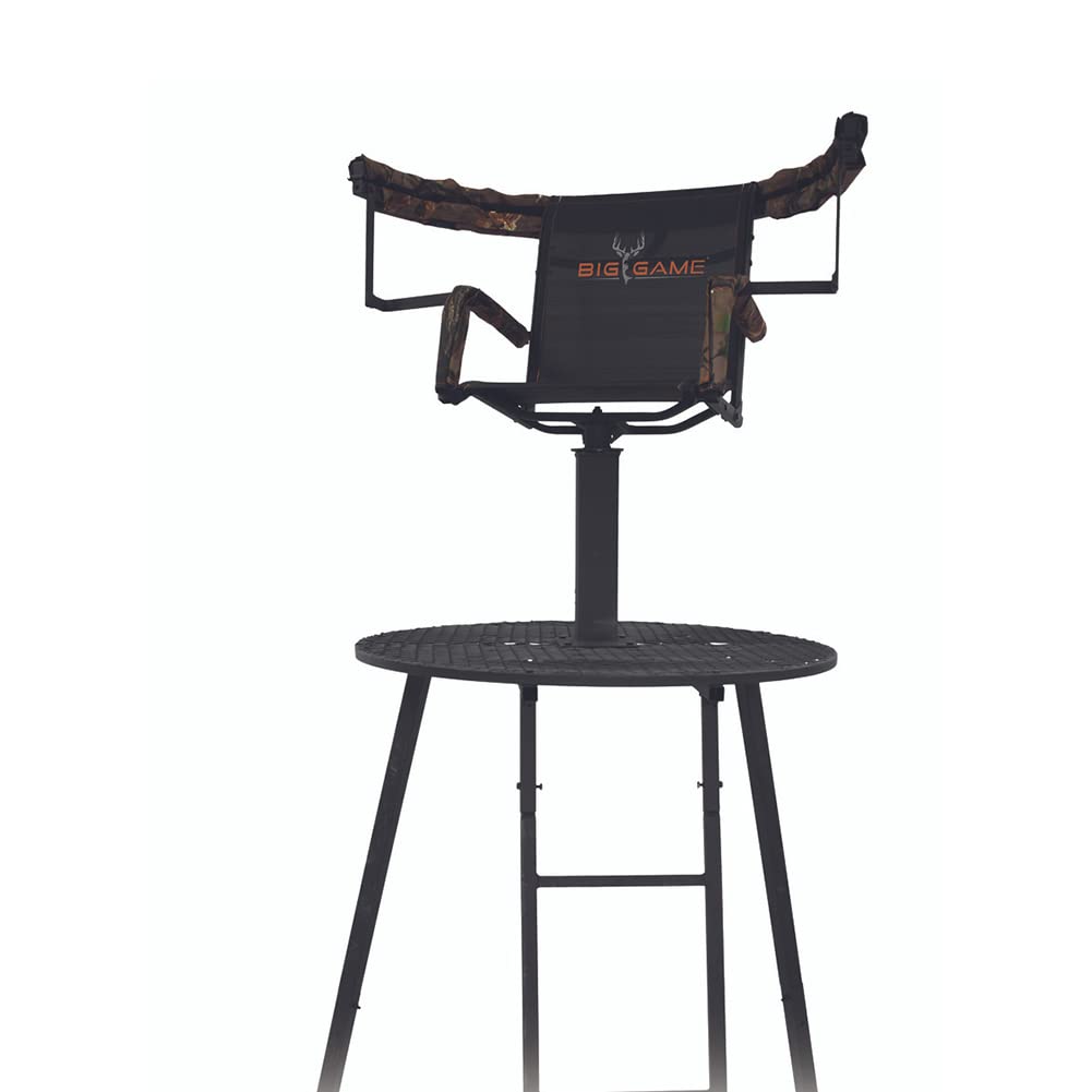 BIG GAME Apex Tripod Whitetail Deer Elk Mule Pronghorn Above Hunting  Outdoors Padded 360 Degree Rotation 13' Tall Treestand : Sports & Outdoors  - Amazon.com