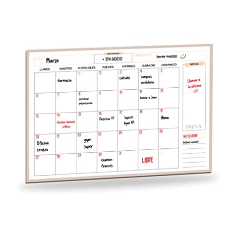 Organizador Calendario Escritorio Previs Planificador Mensual A4 Cover