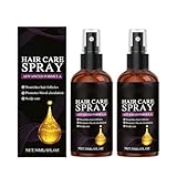 2PC Haarausfall Für Männer & Frauen, Haarwachstum Beschleunigen Spray, Shiny Hair Haarwuchs Booster, Mit Rosmarinöl Und Rizinusöl Bio Extrakt, Extrem Geschädigtes Haar, Sanft Und Trocken