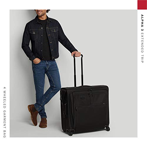 TUMI - Alpha 3 Extended Trip 4 Wheeled Garment Bag - Dress or Suit Bag for Men and Women - Black