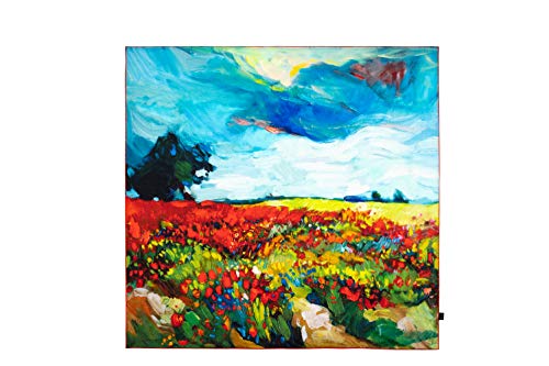 Salutto Women Square Scarf Silk Van Gogh Painted Scarves, 20, One size