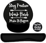 【Ergonomic Design】Lateefah mouse pad with wrist rest is contoured ergonomically to keep the wrist well supported for higher while working and gaming for long periods of time. The keyboard wrist rest provides soft support to reduce stress, fatigue and...
