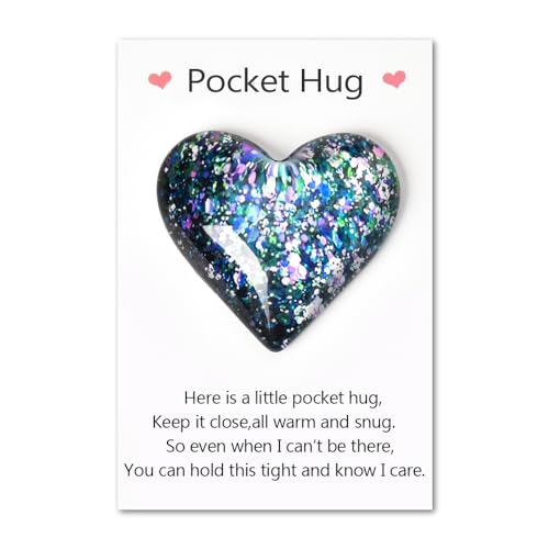 Pocket Hug Token Gift for Women Daughter Granddaughter Christmas Birthday Gift for Big Little Sister Niece Cousins Long Distance Relationship Gifts for Friend Bestie Inspirational Gift for Women Girls