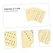 FAVOMOTO 6pcs Yellow Kalimba Scale Stickers for Beginners Easy to Use Thumb Piano Note Decals Paper Material Bright Colors for Identification