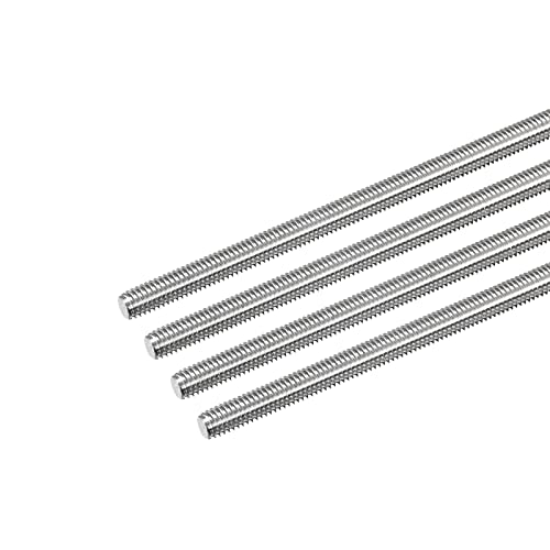 Tige filetée M6 x 500 mm durable en inox 304 anti-corrosion pour aménagement intérieur, x4