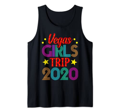 Viaje de chicas a las Vegas 2020 Vacaciones de despedida de soltera de escuadrón a juego Camiseta sin Mangas
