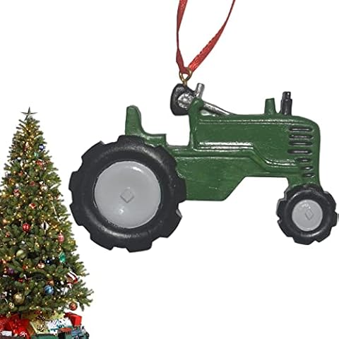 Yhsioaklo Christmas Tree Tractor Ornaments Cover