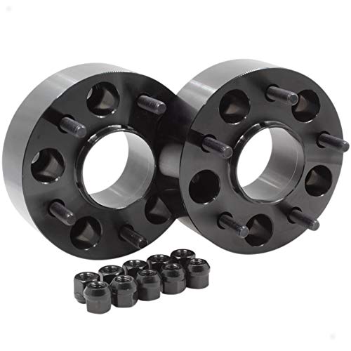 Wheel Accessories Parts Set of 2 Hub Centric Wheel Spacers Adapters Designed to Fit Corvette 5x4.75 to 5x4.75 (5 x 120.65 to 5 x 120.65) with 70.3 Center Bore 2in Thickness M12x1.5 Thread
