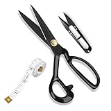 Fabric Sewing Scissors Professional 10 inch Sharp Dressmaking Scissors Heavy Duty Tailor Shears for Crafting, Leather, Dressmaking, Tailoring, Altering cutting