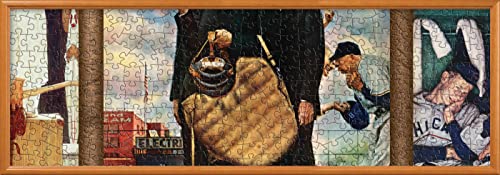 MasterPieces puzzle de 1000 piezas para adultos, familia o niños - Colección de béisbol por Norman Rockwell - 13"x39" miniatura 4