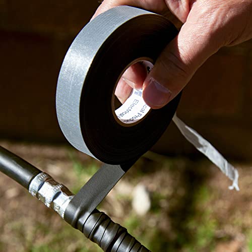 3M Electrical Markets Division Temflex Rubber Splicing Tape 2155, 1-1/2 In X 22 Ft, General Purpose Self-Fusing Electrical Insulating Tape, Black,Ht002001119 #TOP4