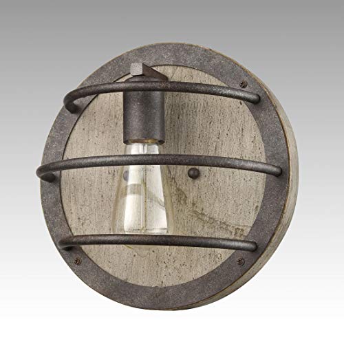 Axiland Rust Farmhouse Wall Sconce Rustic Wood Sconces Wall Lighting Flush Mount Cabin Light Fixtures Indoor #TOP5