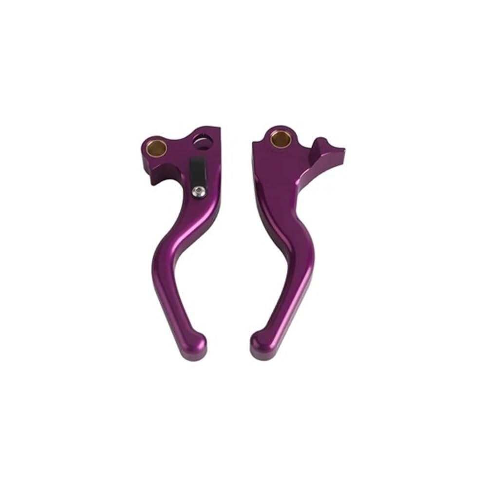 Wghposqtj 3-F Purple Hand Brake Clutch Levers Brake Lever Clutch Levers Set Front Handlebar Control For Touring Electra Glide Cl&Assic Fltr Flht Flhx