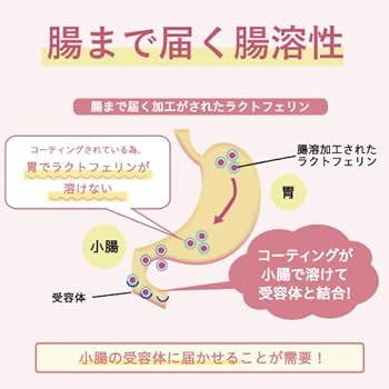 Amazon | 【ジネコ公式】ルナリズム ラクトフェリン 腸溶性 医師